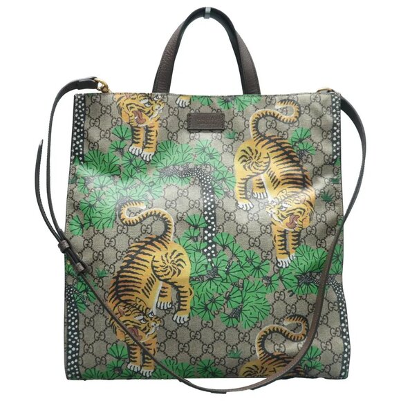 Gucci Brown  GG Canvas Satchel 742-061425 - Picture 1 of 12